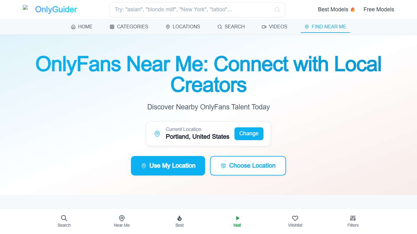 OnlyFans Near Me (Search For Models by Your Location)