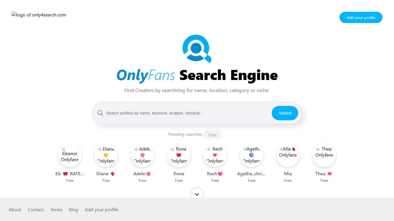 OnlyFans Search Engine – Find OnlyFans Creators | Only4Search.com